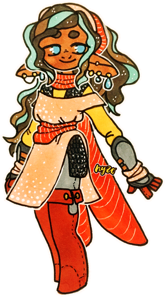 [oc][art] Olamosia "moss" Clambertrunk, Nature Domain - Dungeons & Dragons (600x1060)