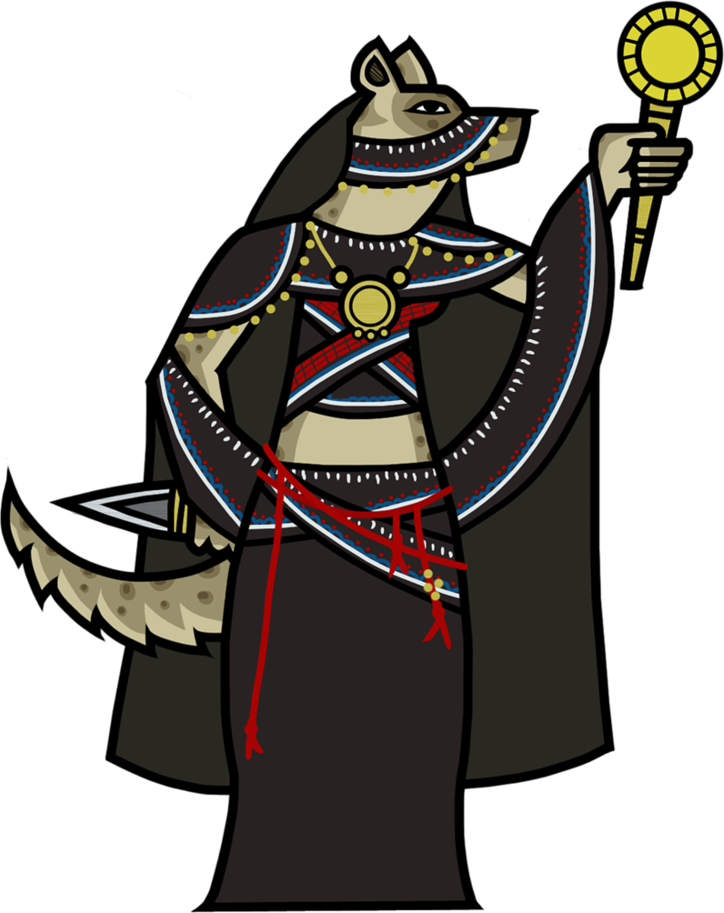 Inanna, Gnoll Cleric By Whodrewthis - Anubis Cleric (796x1004)