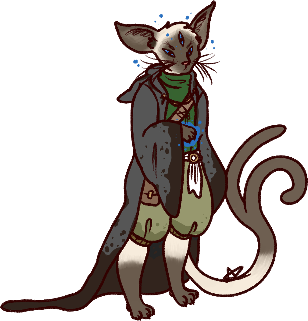 A Catfolk Cleric Of An Elder Mythos Cult A Kitty Cultist, - Deviantart (1080x1080)