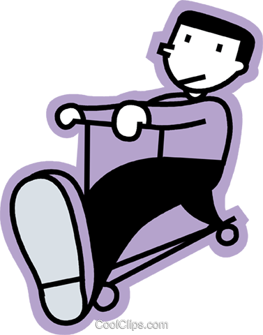 Scooters Royalty Free Vector Clip Art Illustration - Scooters Royalty Free Vector Clip Art Illustration (377x480)