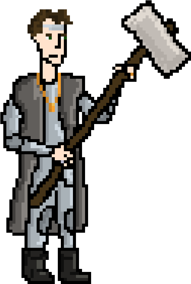 Stian, Human Cleric - Cartoon (780x980)