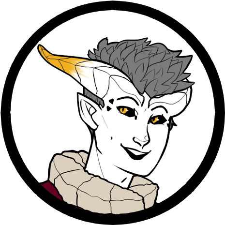His Name Is Pierrot Cozen, A Tiefling Arcane Trickster - Cartoon (515x517)