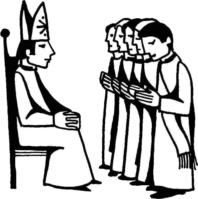Holy Thursday Clipart Resources For Catholic Educators - Holy Orders Sacrament Cartoon (834x842)