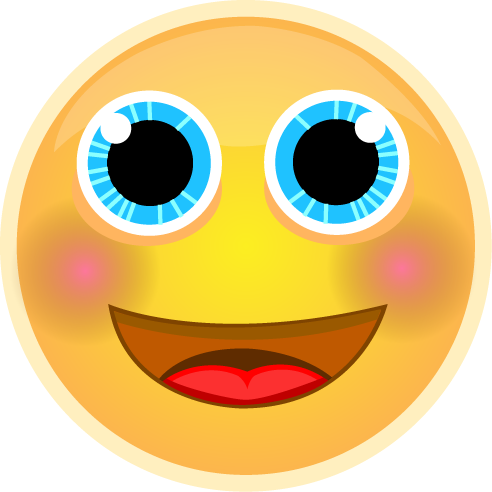 Big Smile Face - Big Grin Emoji (492x492)