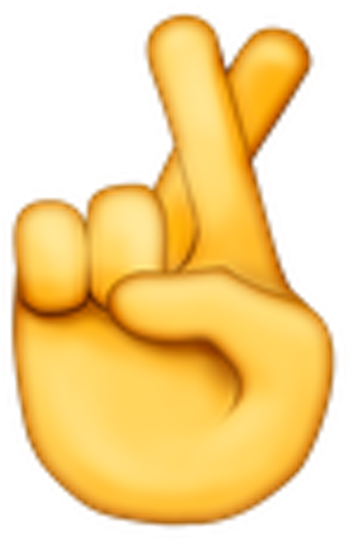 Fingers Clipart Middle Finger Emoji - Fingers Crossed Emoji Iphone (800x800)