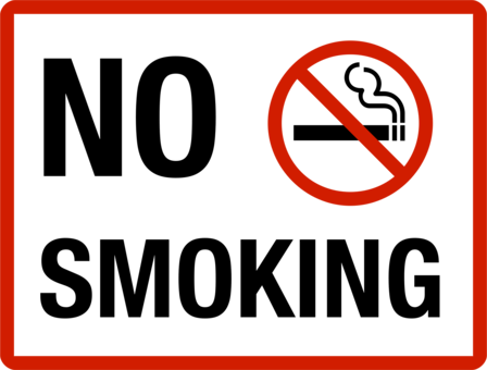 Sign Smoking Ban Computer Icons No Symbol - No Smoking Sign Png (448x340)