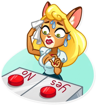 Yes/no No Yes - Sticker (360x360)