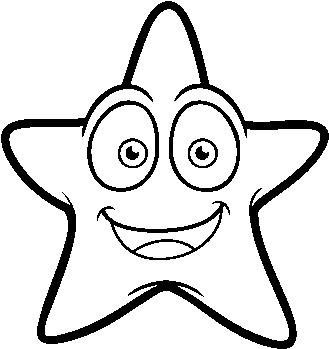 Drawing Starfish Face - Desenhos De Estrela Do Mar Para Colorir (600x470)