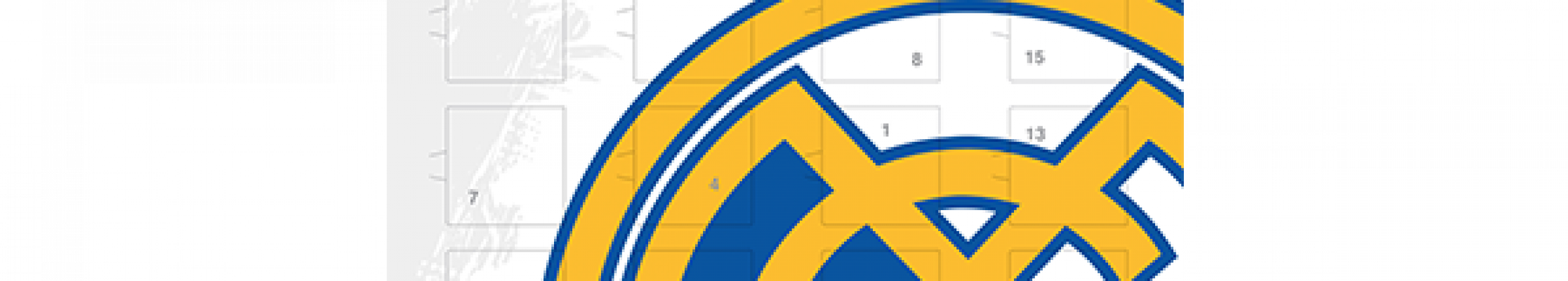 Real Madrid Advent Calendar - Fathead Real Madrid Logo Wall Decal - 67-67077 (2233x400)