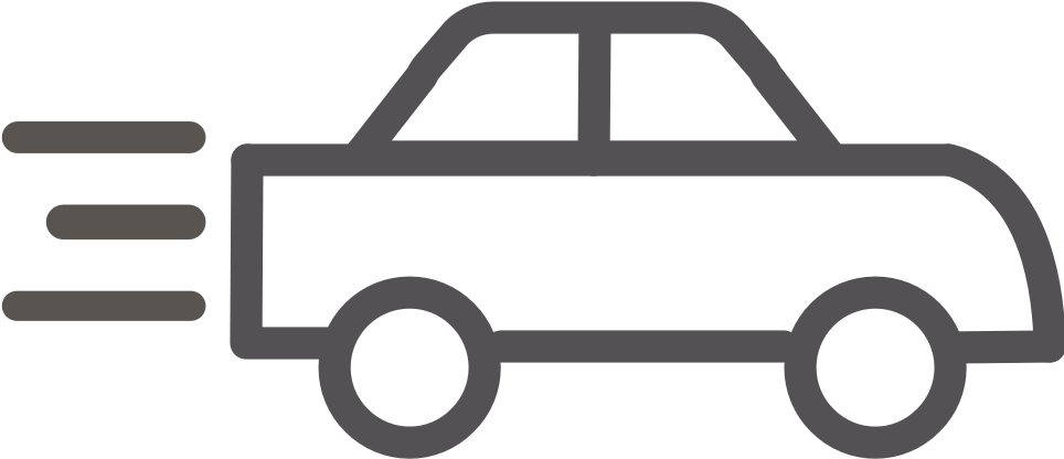 Car Transportation - Car Outline Transparent (972x875)