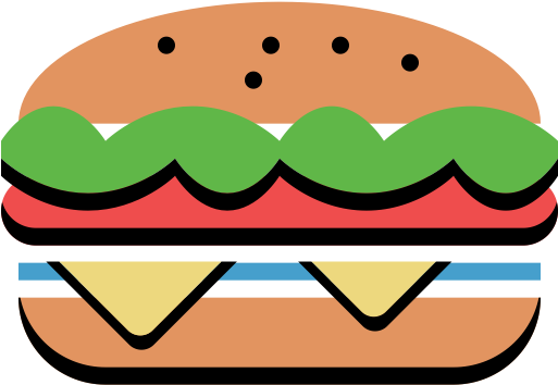 Burger, Burger Kiosk, Burger Stall Icon - Icon (512x512)