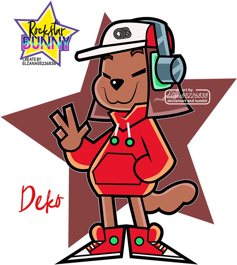 Png Stock Bunny And Deko The - Rockstar Bunny (800x903)