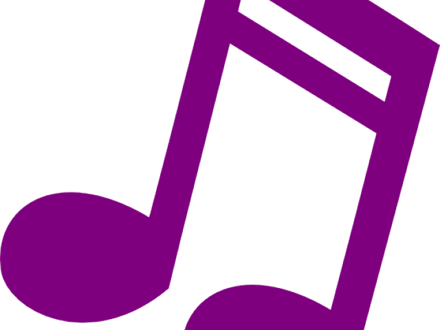 Note Clipart Purple Music - Clip Art (640x480)