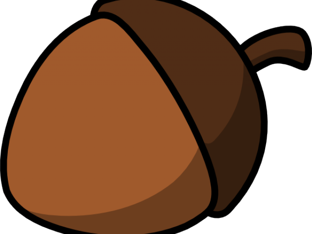 Acorn Clipart Vector - Cartoon Nut Png (640x480)