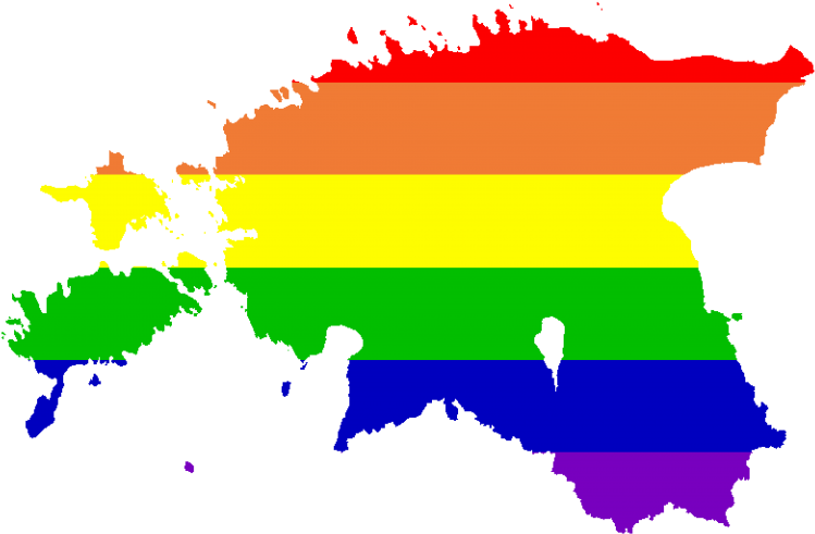 Attitudes Towards Lgbt Topics In Estonia - Estonia Map Vector (768x510)