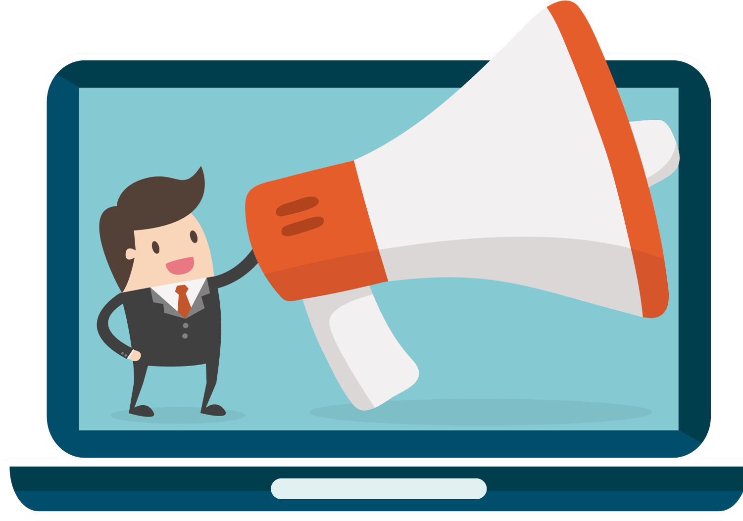 Transparent Stock Advertising Clipart Megaphone - Imagens Atençaõ (1500x1093)