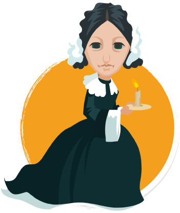 Albert Einstein, Florence Nightingale, Frida Kahlo, - Cartoon (421x582)