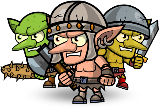 Goblin Enemies Character Set - Game (600x500)