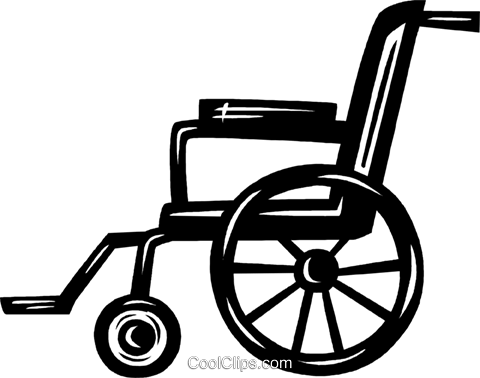 Wheelchairs Royalty Free Vector Clip Art Illustration - Cadeira De Rodas Vetor Png (480x378)