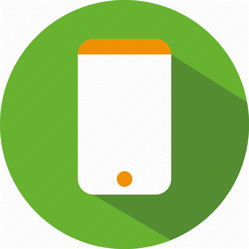 Green Mobile Phone Clipart Icon - Cell Phone Icon Green (1042x1042)