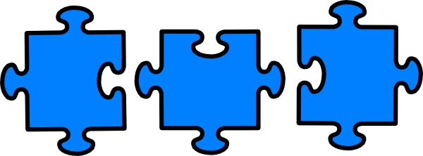 Jigsaw Puzzle For Team Bridge Clip Art - Jigsaw Piece (600x222)