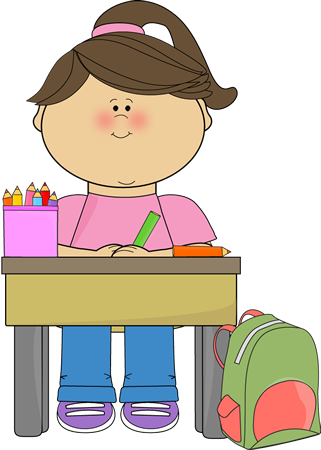 Luxury School Kids Clipart Kid Doing School Work Clip - Stay On Task Visual (399x560)