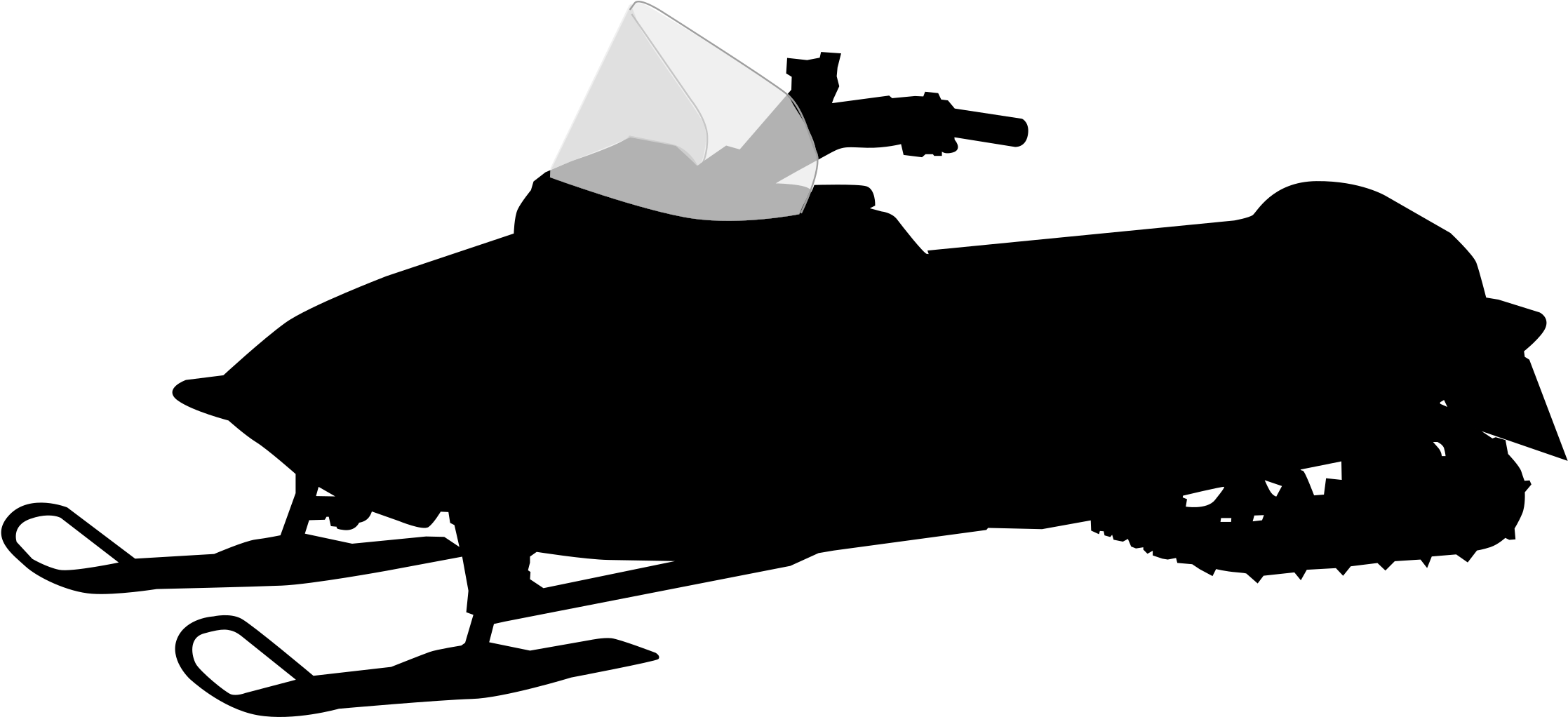 Snowmobile Clip Art - Snowmobile Clip Art Png (2400x1215)
