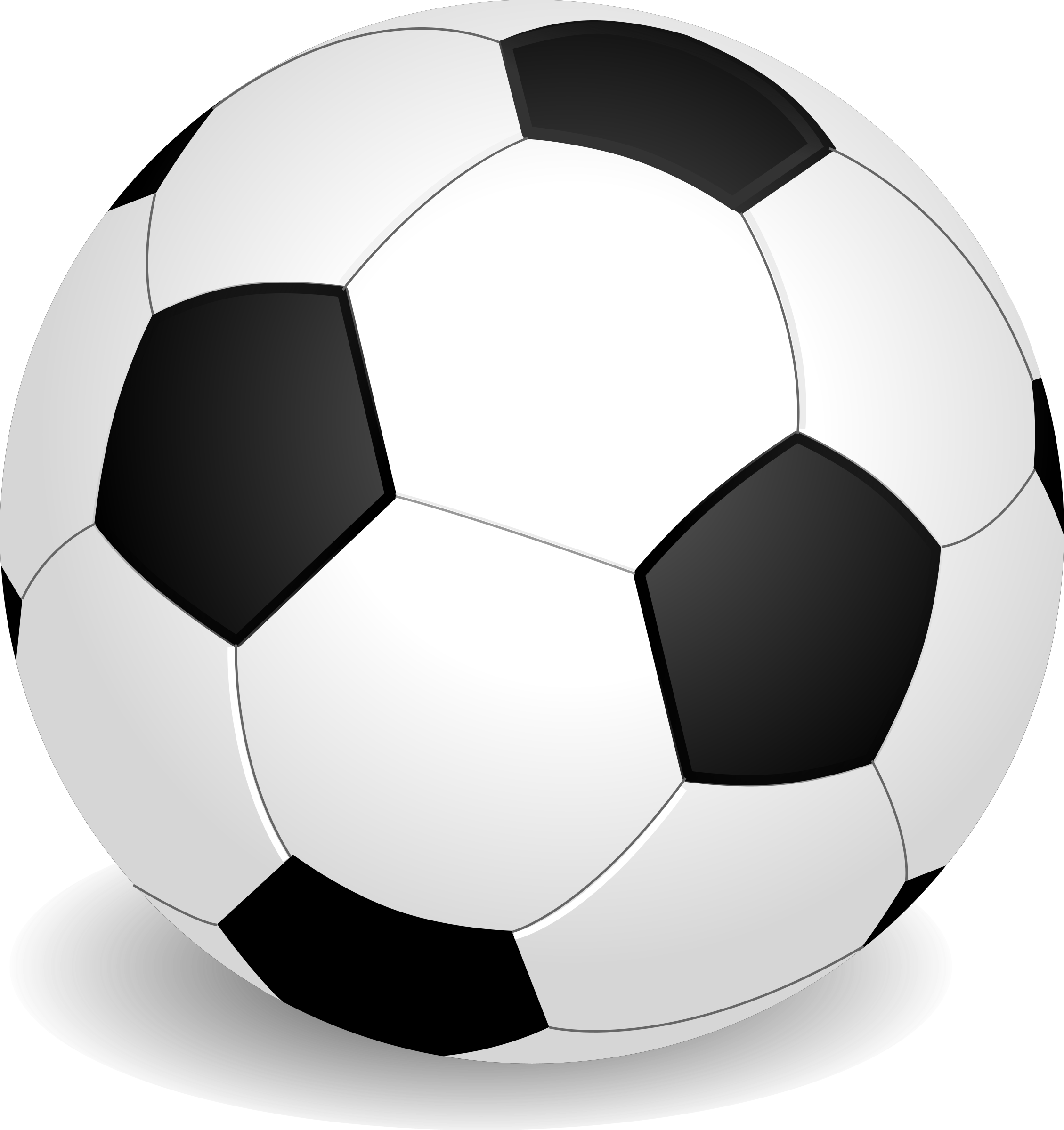 Clipart - Soccer Ball Shower Curtain (2259x2400)