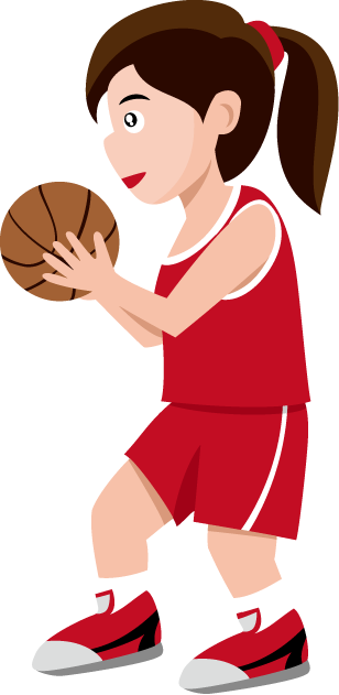 Passing Basketball Clipart - Passing Basketball Clip Art (308x631)
