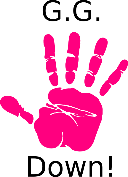 Free Handprint Clipart - Sin And Cos Hand Rule (432x596)