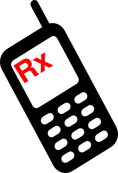 Mobile Phone Rx Clip Art At Clker - Mobile Phone (402x592)
