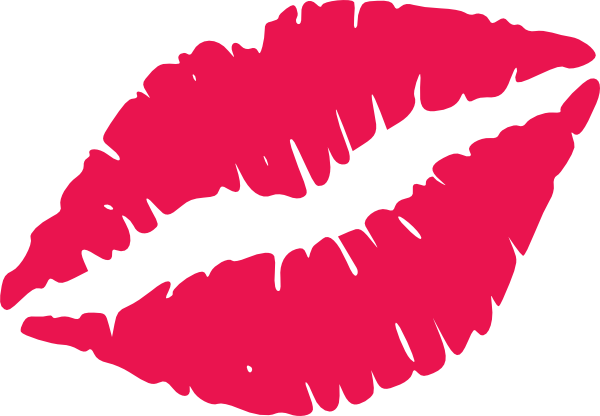 Cartoon Lip Pictures - Lip Print Clip Art (600x416)