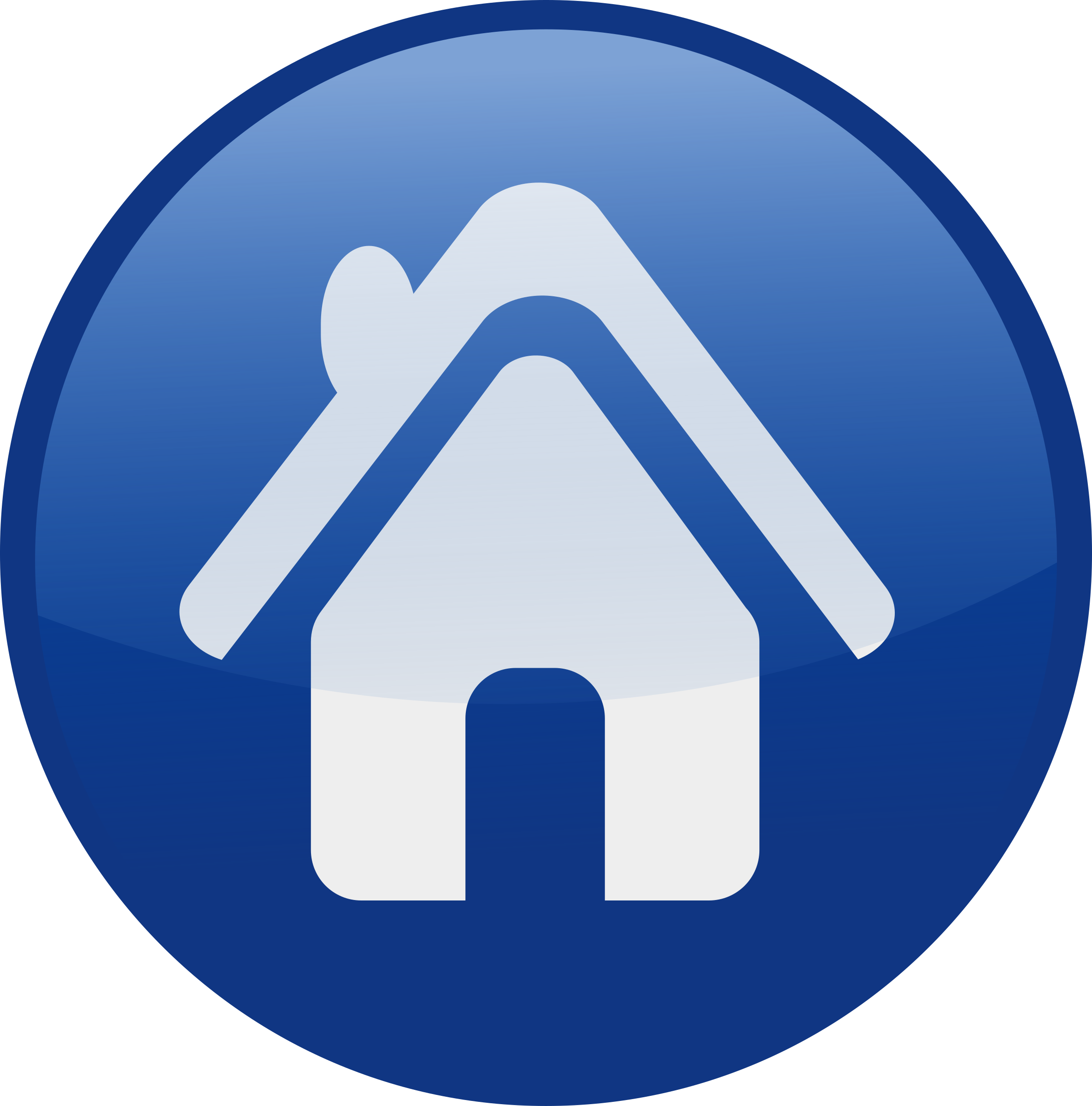 House Blue Clipart Vector Clip Art Online Royalty Free - Home Button Clipart Png (2370x2400)