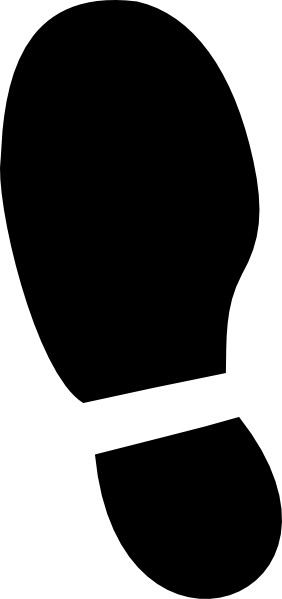 Shoe Print Vector Png (282x599)