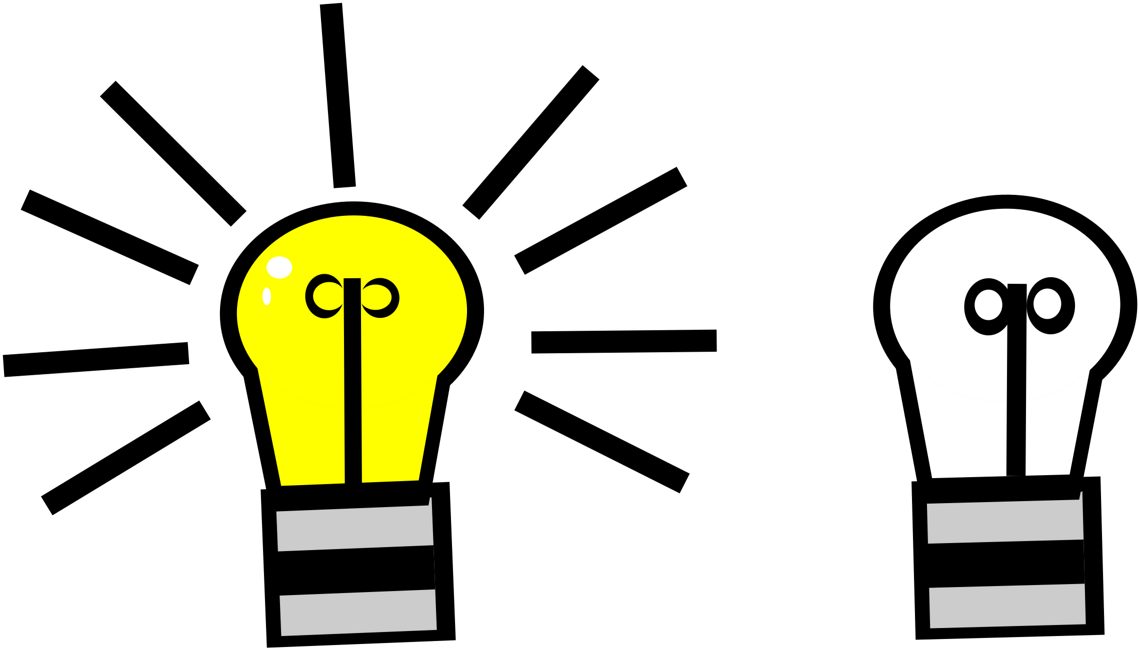 Big Image - Light Bulb Off Cartoon (2400x1300)