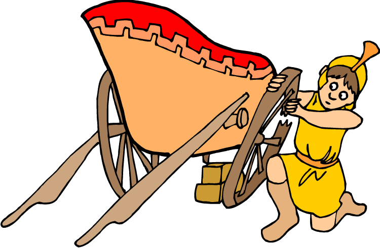 Ancient Roman Chariots Clip Art &ndash Cliparts - Wheels Falling Off Chariot (750x491)