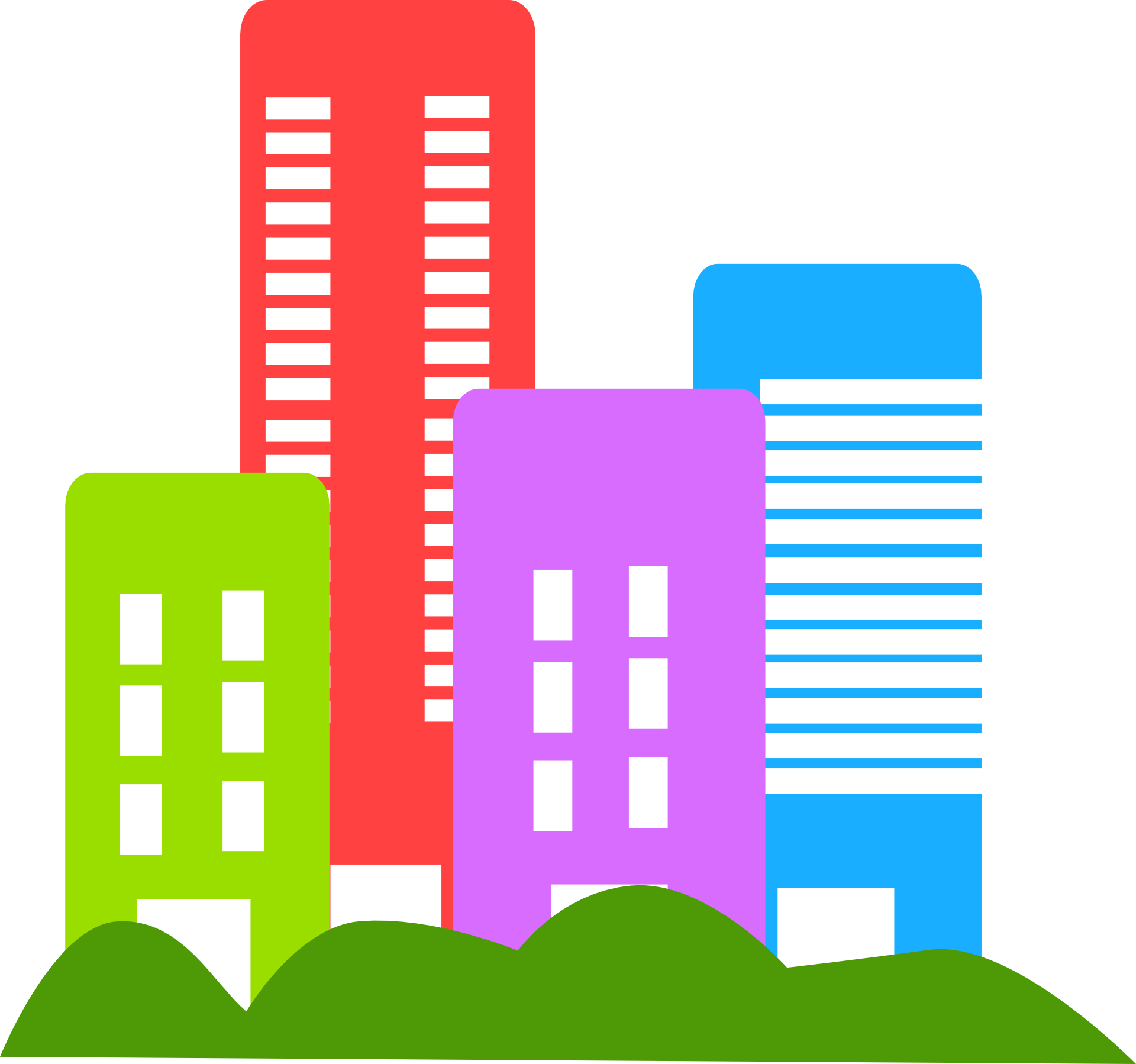 City Clipart Png - Buildings Clipart (1920x1798)