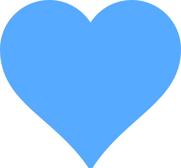Splendid Ideas Blue Heart Clip Art At Clker Com Vector - Blue Heart Vector Png (600x557)