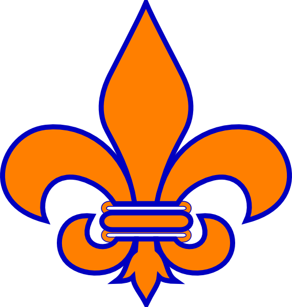 Royal Blue Fleur De Lis Svg Clip Arts 570 X 598 Px - Santa Teresa High School Logo (570x598)