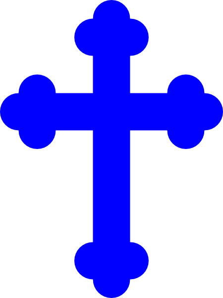 Original Png Clip Art File Royal Blue Cross Svg Images - Blue Cross Clipart (450x600)