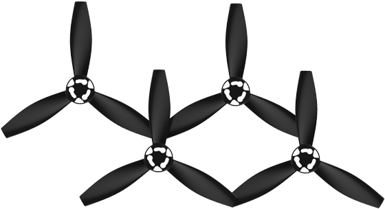 Black Propellers - Parrot Bebop Drone 2 Propeller Set (red/black) (722x450)