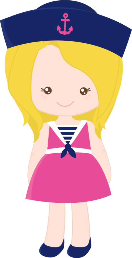 Niñas - Sailor Girl Clipart (462x900)