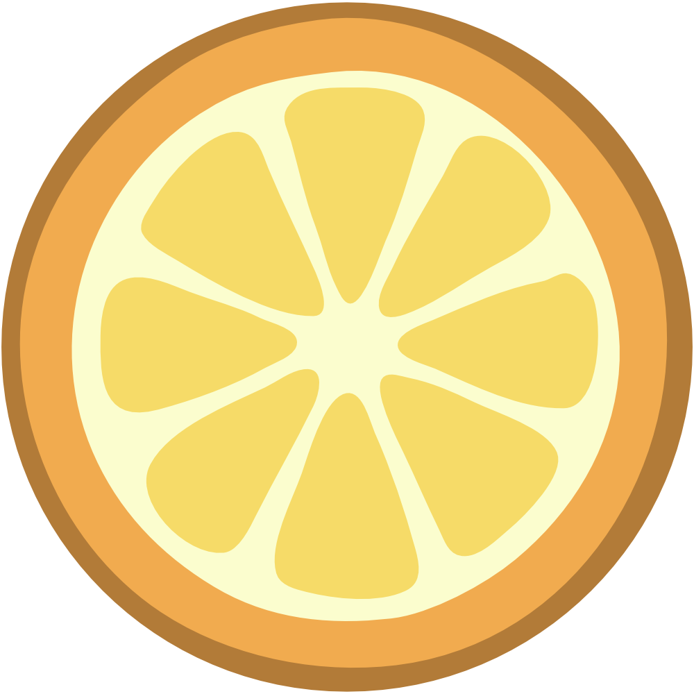 Orange Clipart Clipart Orange - Orange Slice Vector Png (1000x1000)