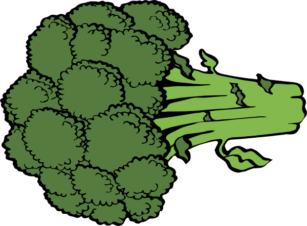 Broccoli Clip Art Photo - Broccoli Clipart (600x443)