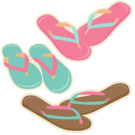 New Free Clipart Flip Flops Flip Flops Scrapbook Cuts - Miss Kate Cuttables Shoes (432x432)