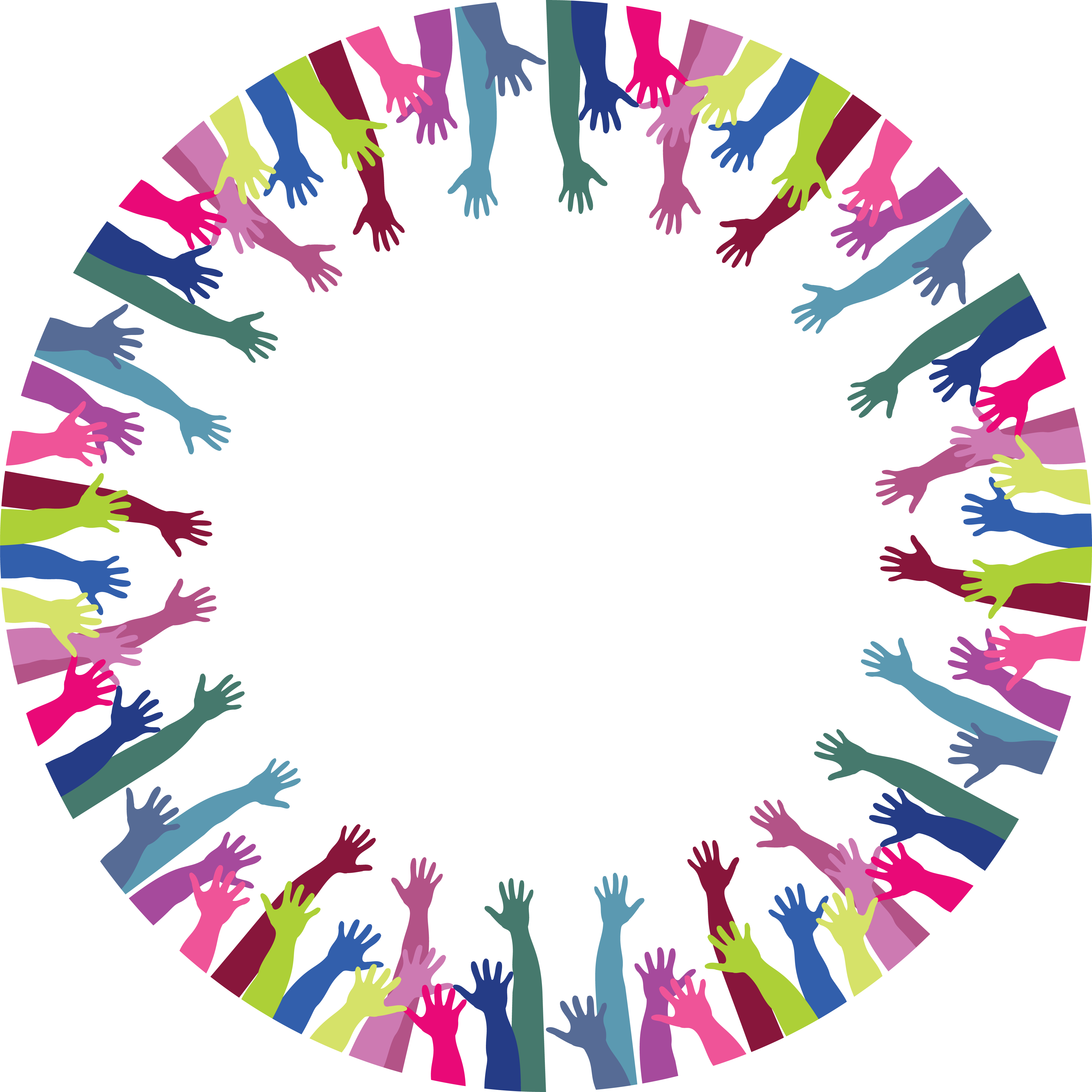 Free Clipart Of A Frame Of Hands - Ong Significado (4000x4000)