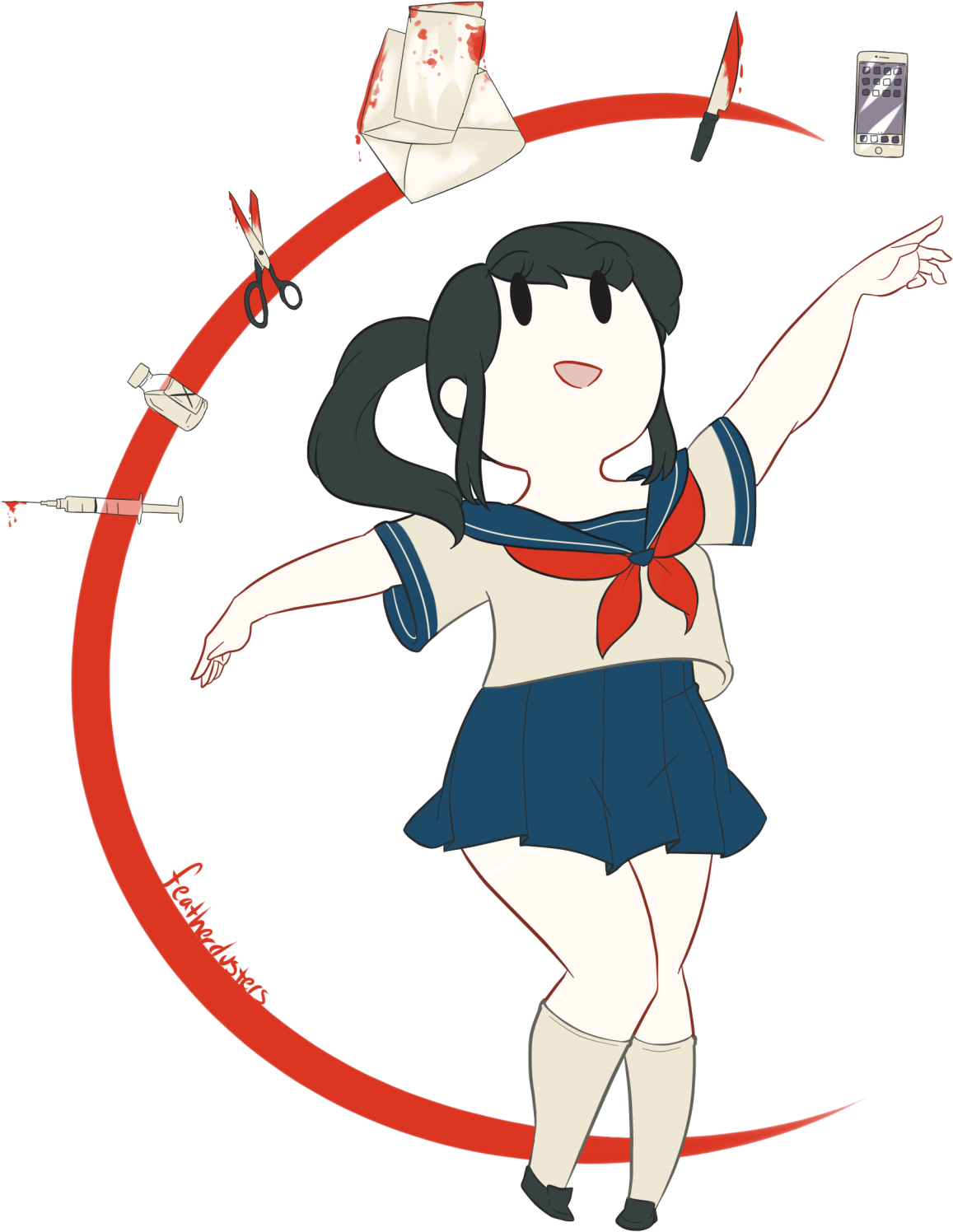 I Like The Fact That There Are Just Weapons Laying - Yandere Weapons (1280x1600)