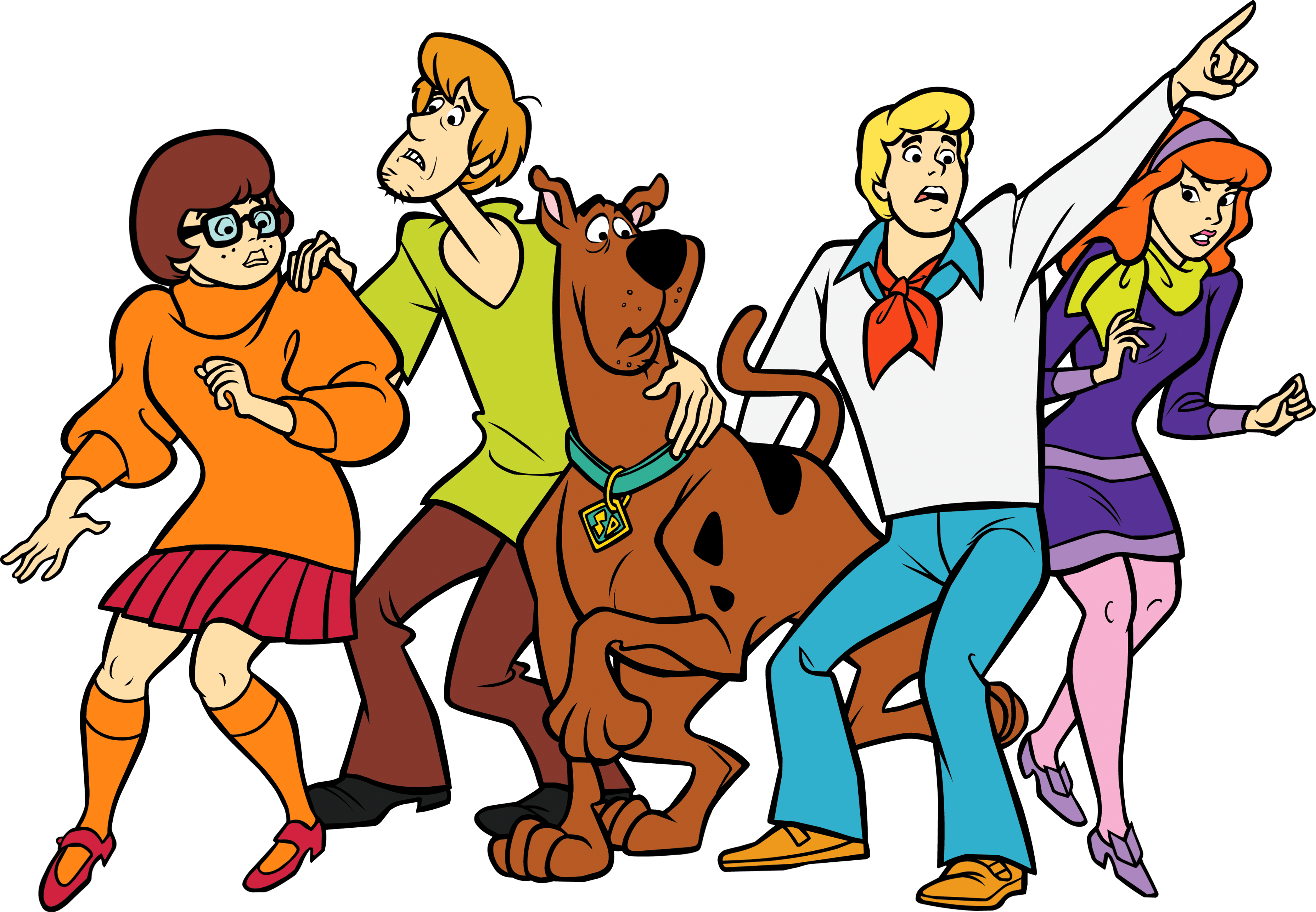 Scooby Doo And Friends Transparent Png Clip Art Image - Scooby Doo Color.