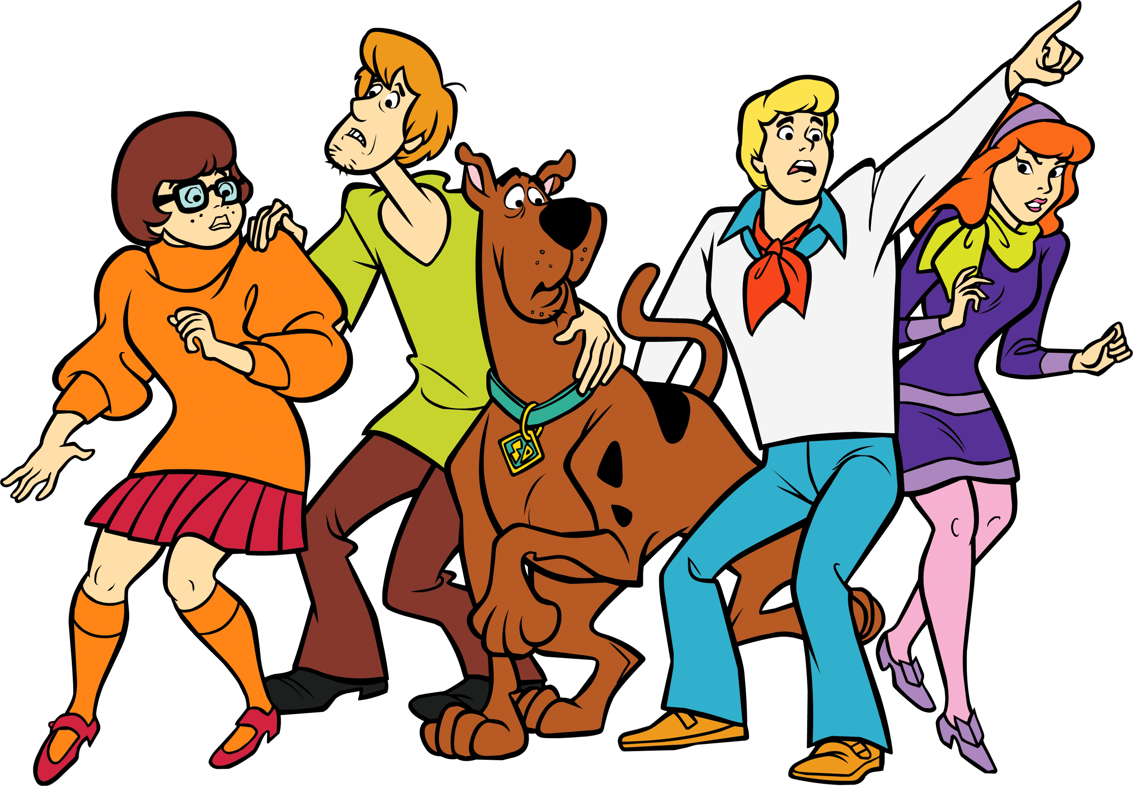 Scooby Doo And Friends Transparent Png Clip Art Image - Scooby Doo Color (3770x2629)