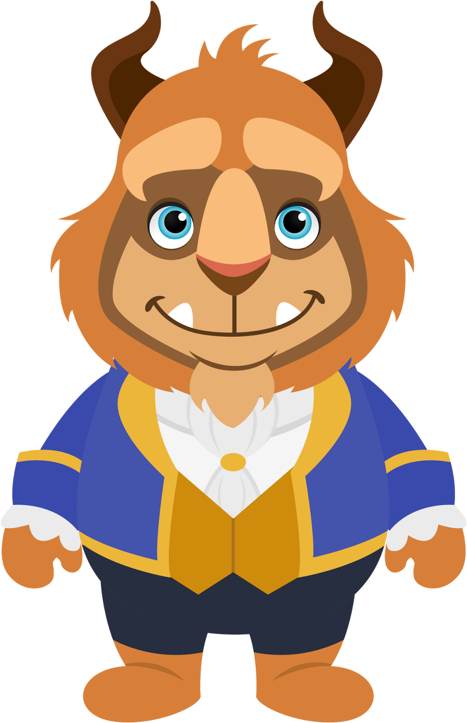 Clip Art - Bela E A Fera Desenho (1600x1571)